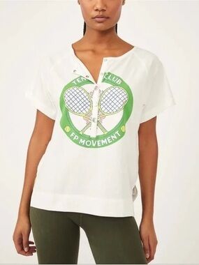 Free People Tennis Club Henley T-shirt